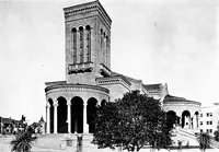 An illustration from American churches ... A series of authoritative articles on designing, planning, heating, ventilating, lighting and general equipment of churches as demonstrated by the best practice in the United States (1915)