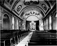 An illustration from American churches ... A series of authoritative articles on designing, planning, heating, ventilating, lighting and general equipment of churches as demonstrated by the best practice in the United States (1915)