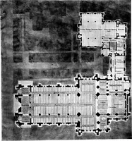 An illustration from American churches ... A series of authoritative articles on designing, planning, heating, ventilating, lighting and general equipment of churches as demonstrated by the best practice in the United States (1915)