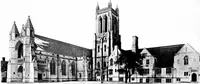 An illustration from American churches ... A series of authoritative articles on designing, planning, heating, ventilating, lighting and general equipment of churches as demonstrated by the best practice in the United States (1915)