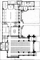 An illustration from American churches ... A series of authoritative articles on designing, planning, heating, ventilating, lighting and general equipment of churches as demonstrated by the best practice in the United States (1915)