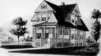 Picture 200 of 477 from Lumberman's house plan book : being a collection of one hundred absolutely new and attractive plans never before published, together with a selection of one hundred of our most popular houses published heretofore ... : 200 house plans (1907), leaf 101