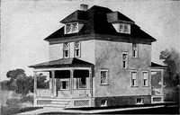 Picture 215 of 477 from Lumberman's house plan book : being a collection of one hundred absolutely new and attractive plans never before published, together with a selection of one hundred of our most popular houses published heretofore ... : 200 house plans (1907), leaf 107
