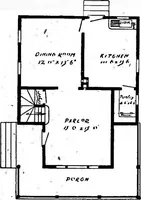 An illustration from Lumberman's house plan book : being a collection of one hundred absolutely new and attractive plans never before published, together with a selection of one hundred of our most popular houses published heretofore ... : 200 house plans (1907)