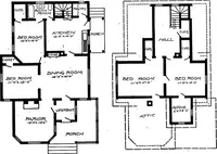 Picture 239 of 477 from Lumberman's house plan book : being a collection of one hundred absolutely new and attractive plans never before published, together with a selection of one hundred of our most popular houses published heretofore ... : 200 house plans (1907), leaf 117