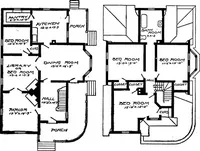Picture 252 of 477 from Lumberman's house plan book : being a collection of one hundred absolutely new and attractive plans never before published, together with a selection of one hundred of our most popular houses published heretofore ... : 200 house plans (1907), leaf 122