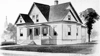 Picture 253 of 477 from Lumberman's house plan book : being a collection of one hundred absolutely new and attractive plans never before published, together with a selection of one hundred of our most popular houses published heretofore ... : 200 house plans (1907), leaf 123