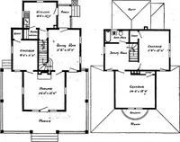 Picture 324 of 477 from Lumberman's house plan book : being a collection of one hundred absolutely new and attractive plans never before published, together with a selection of one hundred of our most popular houses published heretofore ... : 200 house plans (1907), leaf 153