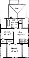 An illustration from Lumberman's house plan book : being a collection of one hundred absolutely new and attractive plans never before published, together with a selection of one hundred of our most popular houses published heretofore ... : 200 house plans (1907)