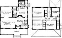 Picture 329 of 477 from Lumberman's house plan book : being a collection of one hundred absolutely new and attractive plans never before published, together with a selection of one hundred of our most popular houses published heretofore ... : 200 house plans (1907), leaf 155