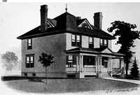 Picture 338 of 477 from Lumberman's house plan book : being a collection of one hundred absolutely new and attractive plans never before published, together with a selection of one hundred of our most popular houses published heretofore ... : 200 house plans (1907), leaf 159