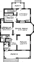 Picture 391 of 477 from Lumberman's house plan book : being a collection of one hundred absolutely new and attractive plans never before published, together with a selection of one hundred of our most popular houses published heretofore ... : 200 house plans (1907), leaf 182