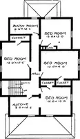 Picture 392 of 477 from Lumberman's house plan book : being a collection of one hundred absolutely new and attractive plans never before published, together with a selection of one hundred of our most popular houses published heretofore ... : 200 house plans (1907), leaf 182