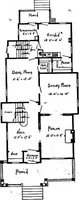 An illustration from Lumberman's house plan book : being a collection of one hundred absolutely new and attractive plans never before published, together with a selection of one hundred of our most popular houses published heretofore ... : 200 house plans (1907)