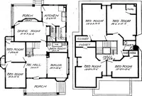 Picture 24 of 477 from Lumberman's house plan book : being a collection of one hundred absolutely new and attractive plans never before published, together with a selection of one hundred of our most popular houses published heretofore ... : 200 house plans (1907), leaf 23