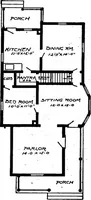Picture 120 of 477 from Lumberman's house plan book : being a collection of one hundred absolutely new and attractive plans never before published, together with a selection of one hundred of our most popular houses published heretofore ... : 200 house plans (1907), leaf 65