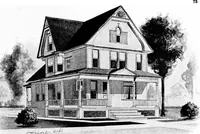 Picture 152 of 477 from Lumberman's house plan book : being a collection of one hundred absolutely new and attractive plans never before published, together with a selection of one hundred of our most popular houses published heretofore ... : 200 house plans (1907), leaf 78