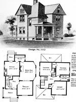 Picture 170 of 477 from Lumberman's house plan book : being a collection of one hundred absolutely new and attractive plans never before published, together with a selection of one hundred of our most popular houses published heretofore ... : 200 house plans (1907), leaf 86