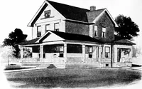 Picture 171 of 477 from Lumberman's house plan book : being a collection of one hundred absolutely new and attractive plans never before published, together with a selection of one hundred of our most popular houses published heretofore ... : 200 house plans (1907), leaf 87
