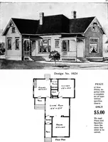 An illustration from Lumberman's house plan book : being a collection of one hundred absolutely new and attractive plans never before published, together with a selection of one hundred of our most popular houses published heretofore ... : 200 house plans (1907)
