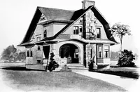 Picture 182 of 477 from Lumberman's house plan book : being a collection of one hundred absolutely new and attractive plans never before published, together with a selection of one hundred of our most popular houses published heretofore ... : 200 house plans (1907), leaf 92