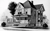 Picture 192 of 477 from Lumberman's house plan book : being a collection of one hundred absolutely new and attractive plans never before published, together with a selection of one hundred of our most popular houses published heretofore ... : 200 house plans (1907), leaf 97