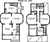 Picture 193 of 477 from Lumberman's house plan book : being a collection of one hundred absolutely new and attractive plans never before published, together with a selection of one hundred of our most popular houses published heretofore ... : 200 house plans (1907), leaf 97