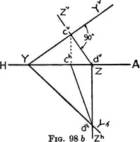 An illustration from Descriptive geometry (1921)