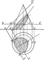 An illustration from Descriptive geometry (1921)