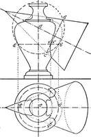 An illustration from Descriptive geometry (1921)