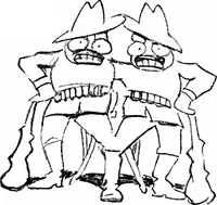 An illustration from Confessions of a caricaturist (1917)