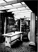 An illustration from The livable house, its garden (1917)