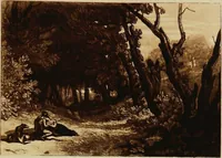 An illustration from A catalogue of the collection of prints from the Liber studiorum of Joseph Mallord William Turner, formed by the late Francis Bullard, of Boston, Massachusetts, and bequeathed by him to the Museum of fine arts in Boston (1916)