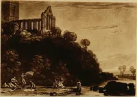 An illustration from A catalogue of the collection of prints from the Liber studiorum of Joseph Mallord William Turner, formed by the late Francis Bullard, of Boston, Massachusetts, and bequeathed by him to the Museum of fine arts in Boston (1916)
