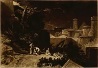An illustration from A catalogue of the collection of prints from the Liber studiorum of Joseph Mallord William Turner, formed by the late Francis Bullard, of Boston, Massachusetts, and bequeathed by him to the Museum of fine arts in Boston (1916)