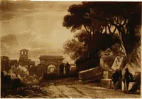 An illustration from A catalogue of the collection of prints from the Liber studiorum of Joseph Mallord William Turner, formed by the late Francis Bullard, of Boston, Massachusetts, and bequeathed by him to the Museum of fine arts in Boston (1916)