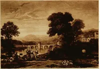 An illustration from A catalogue of the collection of prints from the Liber studiorum of Joseph Mallord William Turner, formed by the late Francis Bullard, of Boston, Massachusetts, and bequeathed by him to the Museum of fine arts in Boston (1916)