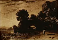 An illustration from A catalogue of the collection of prints from the Liber studiorum of Joseph Mallord William Turner, formed by the late Francis Bullard, of Boston, Massachusetts, and bequeathed by him to the Museum of fine arts in Boston (1916)