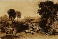 An illustration from A catalogue of the collection of prints from the Liber studiorum of Joseph Mallord William Turner, formed by the late Francis Bullard, of Boston, Massachusetts, and bequeathed by him to the Museum of fine arts in Boston (1916)