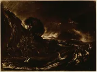 An illustration from A catalogue of the collection of prints from the Liber studiorum of Joseph Mallord William Turner, formed by the late Francis Bullard, of Boston, Massachusetts, and bequeathed by him to the Museum of fine arts in Boston (1916)