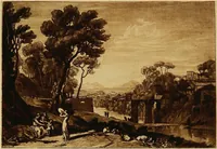 An illustration from A catalogue of the collection of prints from the Liber studiorum of Joseph Mallord William Turner, formed by the late Francis Bullard, of Boston, Massachusetts, and bequeathed by him to the Museum of fine arts in Boston (1916)
