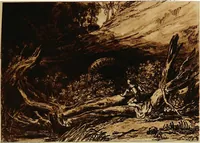 An illustration from A catalogue of the collection of prints from the Liber studiorum of Joseph Mallord William Turner, formed by the late Francis Bullard, of Boston, Massachusetts, and bequeathed by him to the Museum of fine arts in Boston (1916)