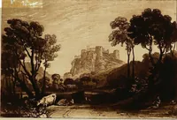 An illustration from A catalogue of the collection of prints from the Liber studiorum of Joseph Mallord William Turner, formed by the late Francis Bullard, of Boston, Massachusetts, and bequeathed by him to the Museum of fine arts in Boston (1916)