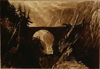 An illustration from A catalogue of the collection of prints from the Liber studiorum of Joseph Mallord William Turner, formed by the late Francis Bullard, of Boston, Massachusetts, and bequeathed by him to the Museum of fine arts in Boston (1916)