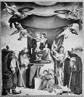 An illustration from Lives and legends of the great hermits and fathers of the church, with other contemporary saints (1902)