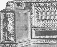 An illustration from Interiors, fireplaces, & fvrnitvre of the Italian renaissance (1916)
