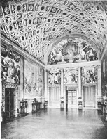 An illustration from Interiors, fireplaces, & fvrnitvre of the Italian renaissance (1916)