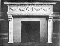 An illustration from Interiors, fireplaces, & fvrnitvre of the Italian renaissance (1916)