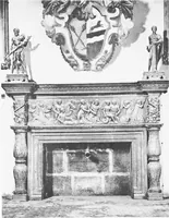 An illustration from Interiors, fireplaces, & fvrnitvre of the Italian renaissance (1916)
