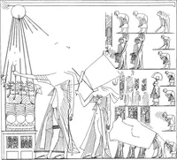 An illustration from The rock tombs of El Amarna .. (1903)